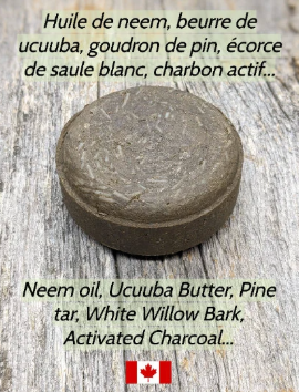 Shampoing Solide Goudron de pin Pine tar Shampoo bar